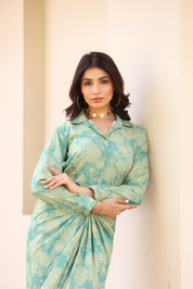 Daisy Drape Skirt Co-ord Set