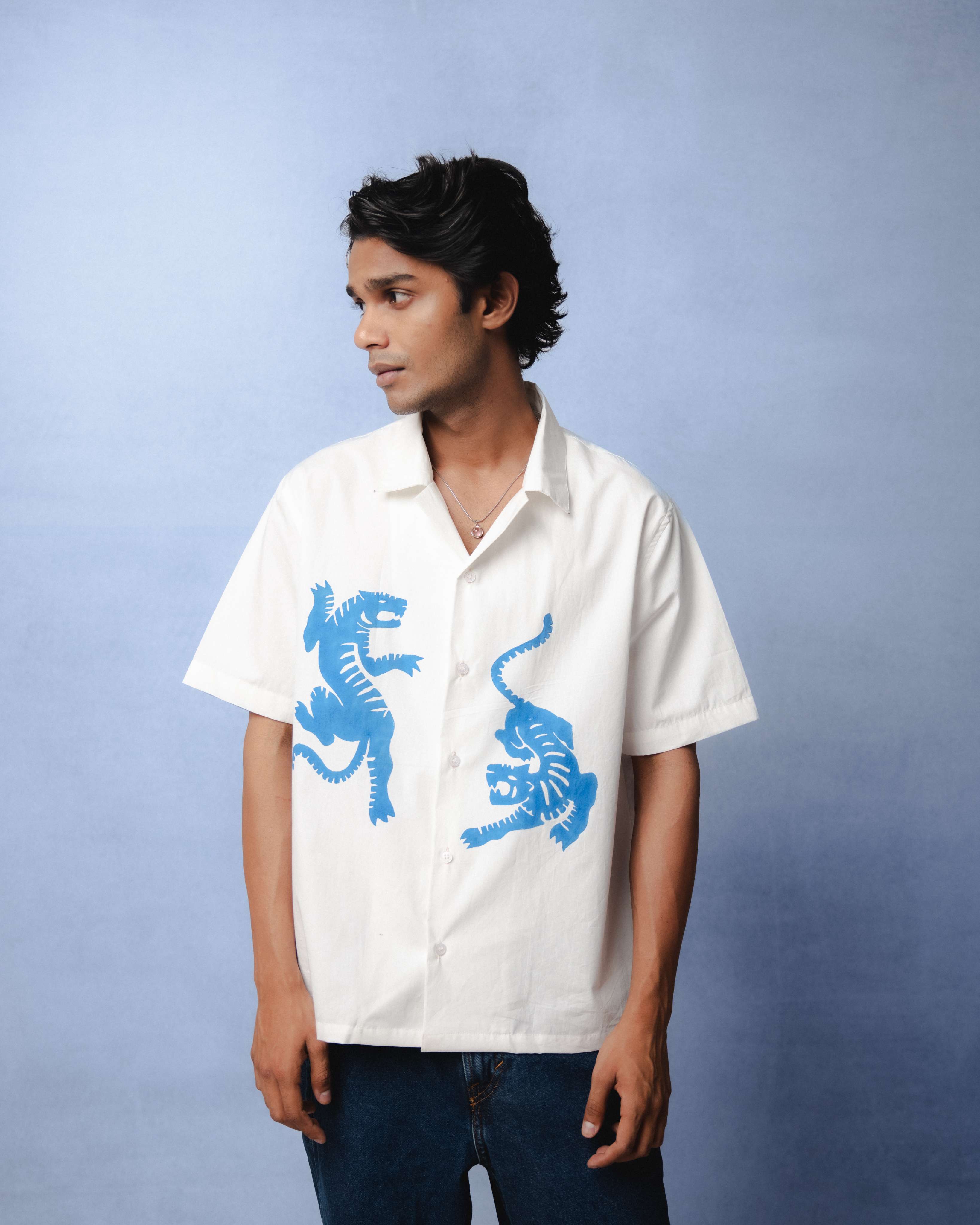 TWIN GUARDIAN BLUE SHIRT