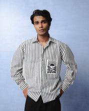 HORIZON STRIPE BLACK SHIRT
