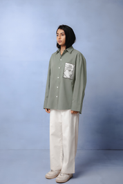 TIFFANY OLIVE GREEN DYED CO-ORD WOMEN
