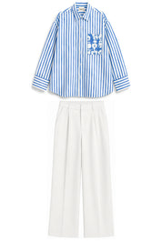WINONA BLUE STRIPE CO-ORD WOMEN
