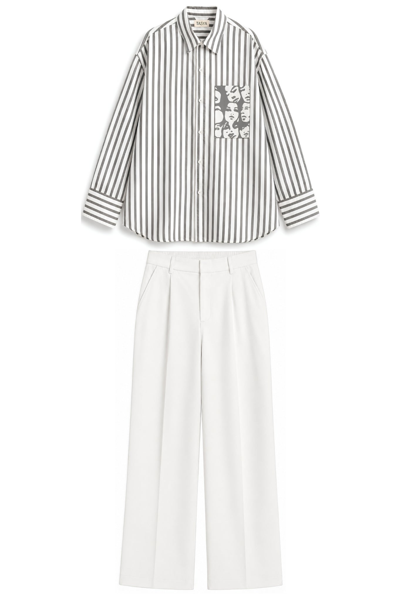WINONA GREY STRIPE CO-ORD MEN
