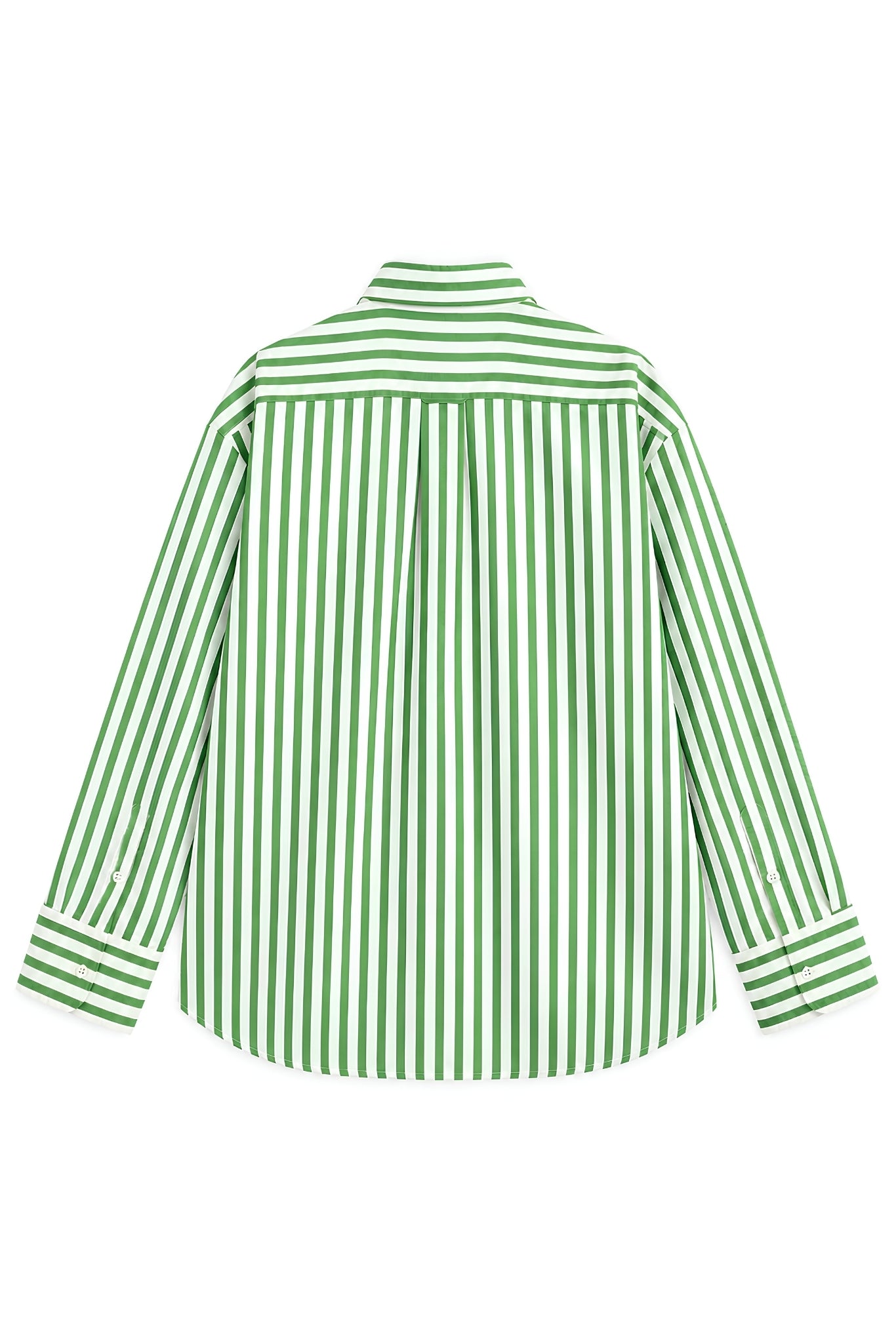 ORNELA GREEN STRIPE SHIRT WOMEN
