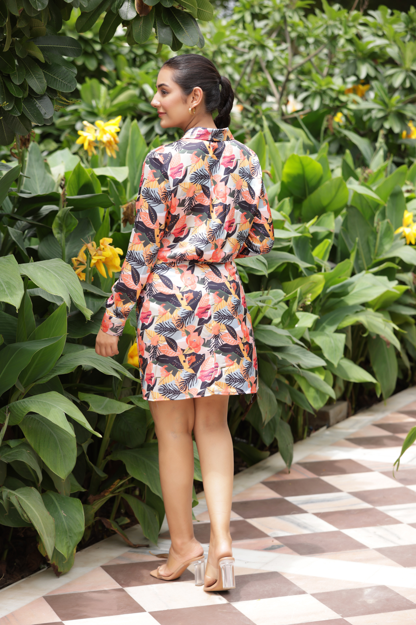Floral Flicker Mini Dress