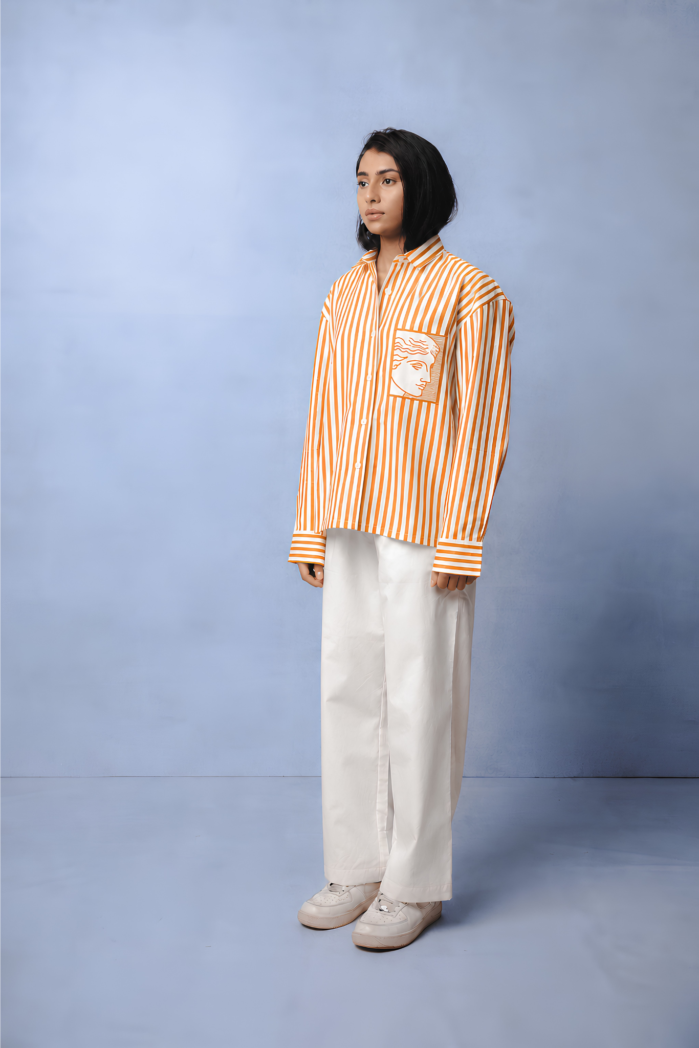 TIFFANY ORANGE STRIPE CO-ORD WOMEN