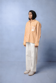 TIFFANY ORANGE STRIPE CO-ORD WOMEN