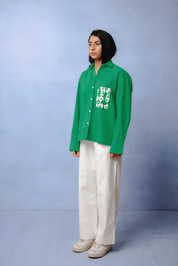 WINONA GREEN DYED SHIRT WOMEN