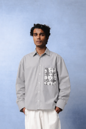 WINONA GREY DYED SHIRT MEN