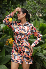 Floral Flicker Mini Dress