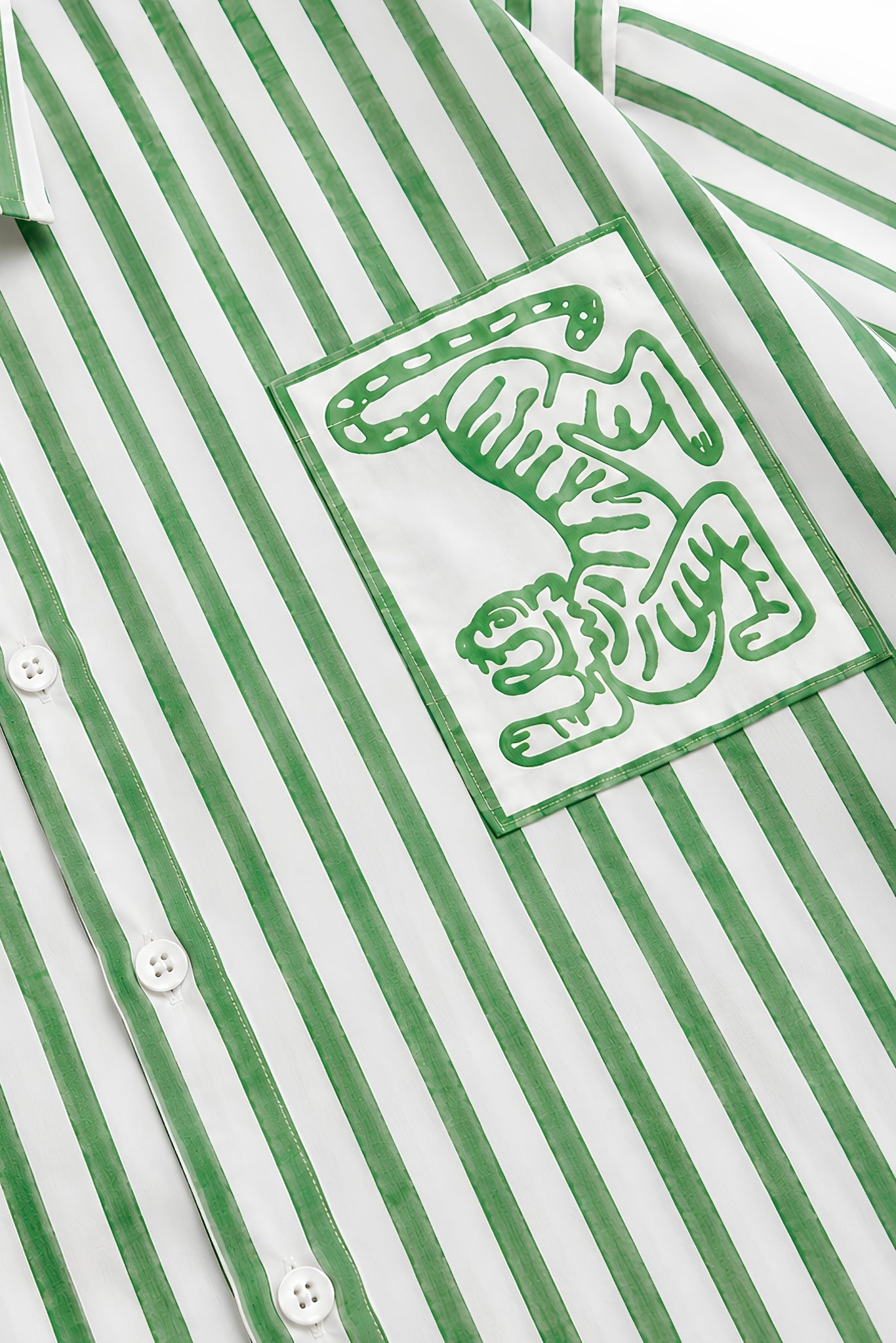 HORIZON STRIPE GREEN SHIRT
