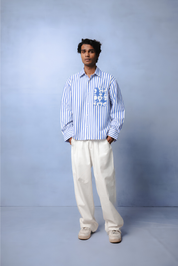 WINONA BLUE STRIPE CO-ORD MEN