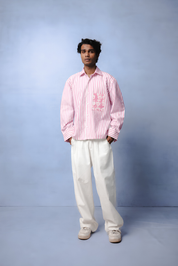 WINONA PINK STRIPE SHIRT MEN