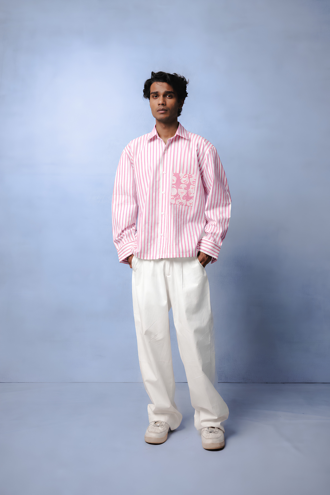 WINONA PINK STRIPE CO-ORD MEN