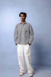 OLIVIA BLACK STRIPE CO-ORD MEN