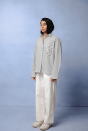 KIN GREY DYED SHIRT WOMEN