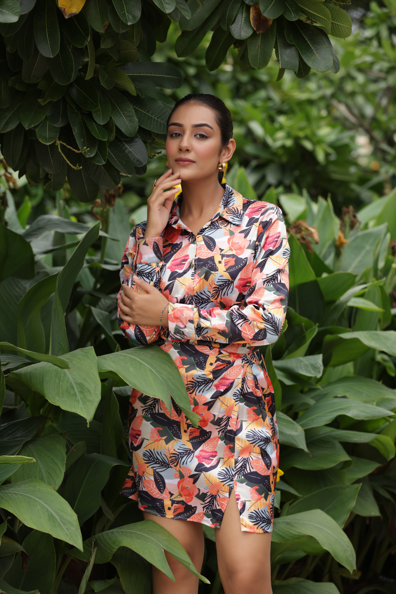 Floral Flicker Mini Dress