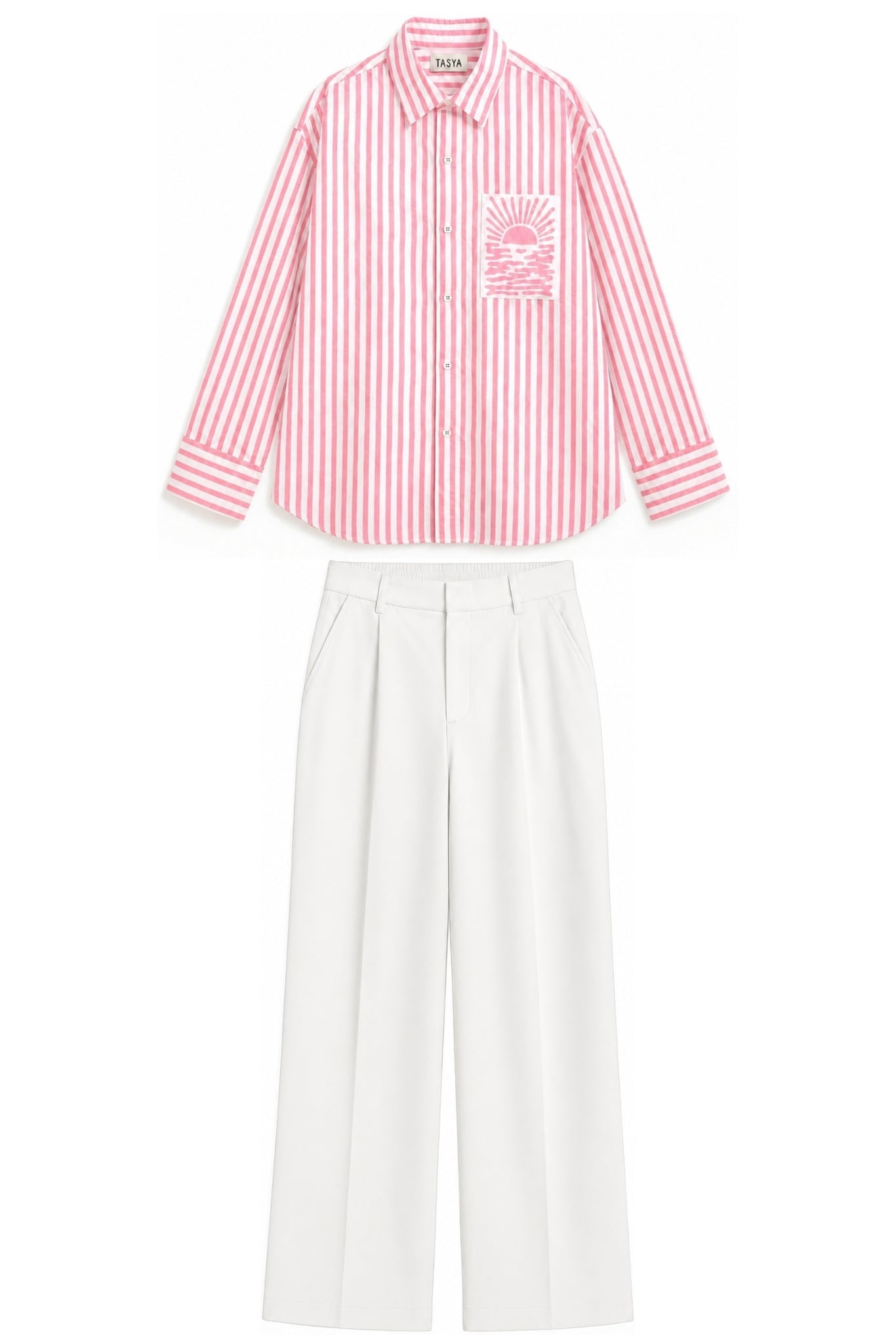 ORNELA PINK STRIPE CO-ORD MEN