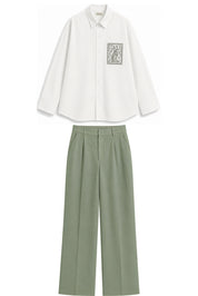OLIVIA OLIVE GREEN COORD WOMEN