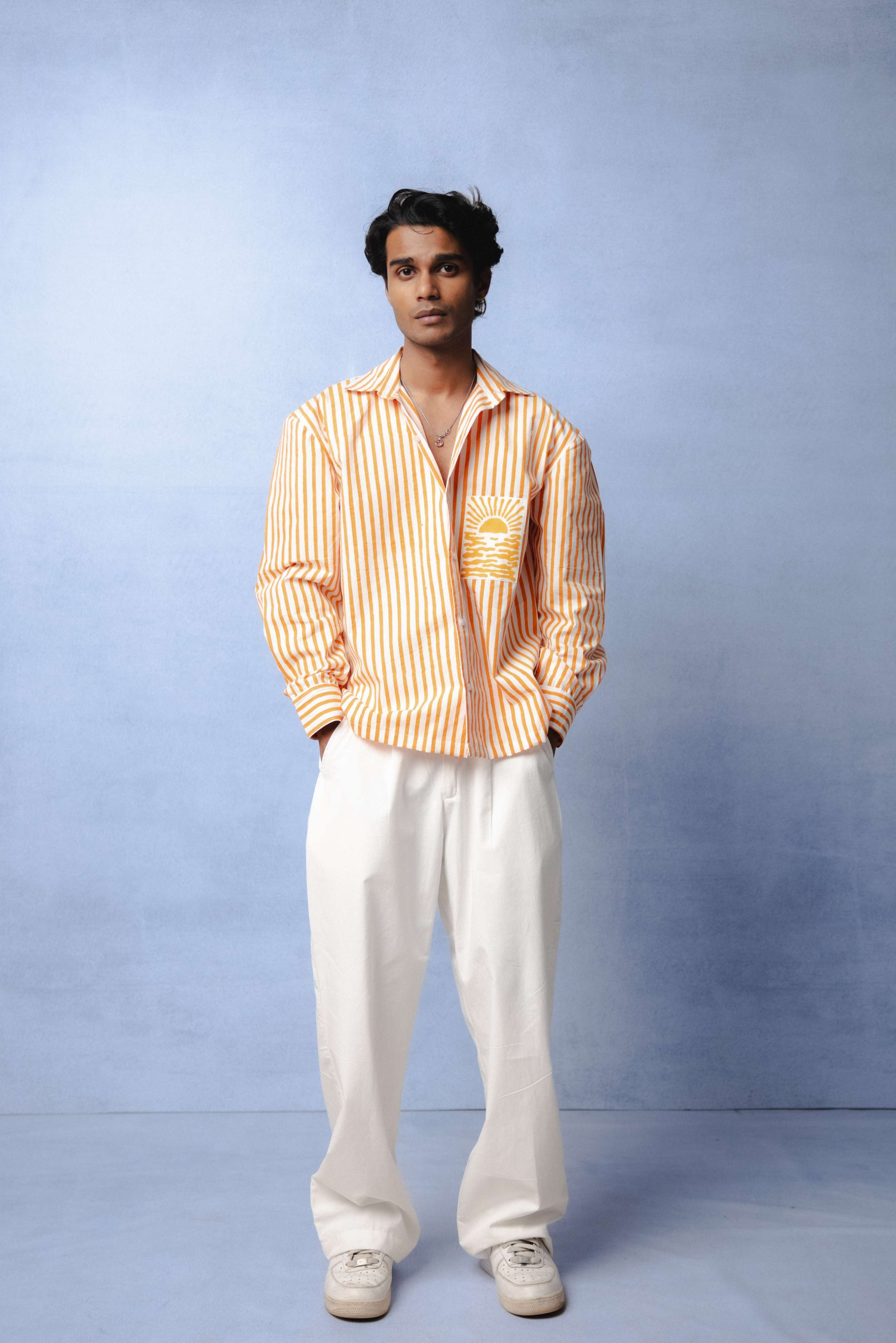 HORIZON STRIPE ORANGE CO-ORD
