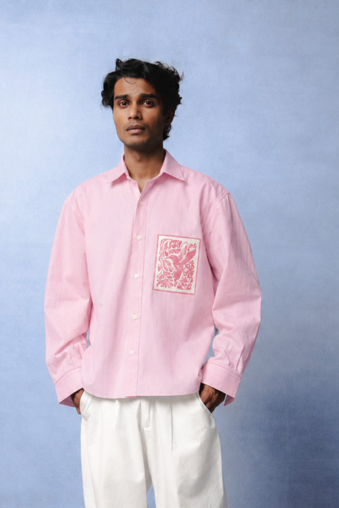 KIN PINK DYED SHIRT MEN