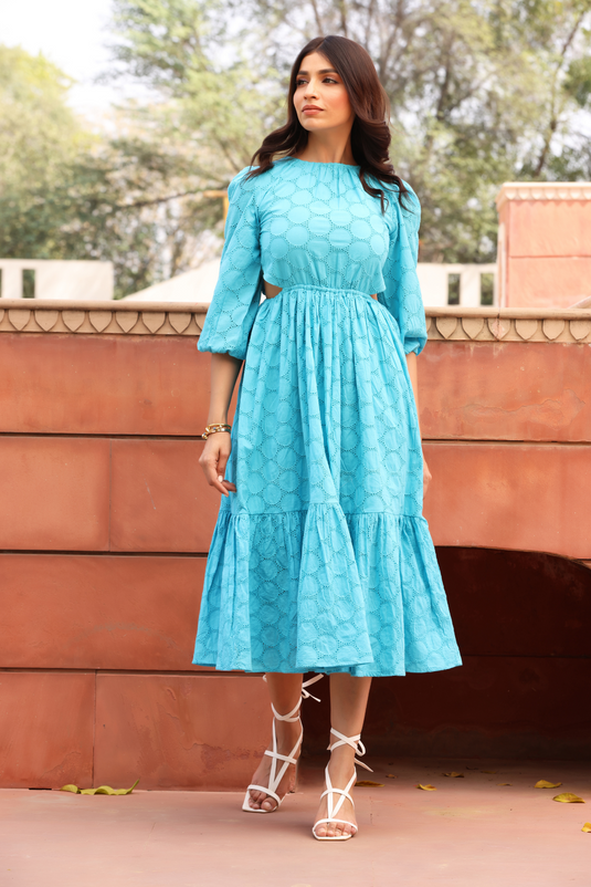 Aqua Allure Cut Out Dress