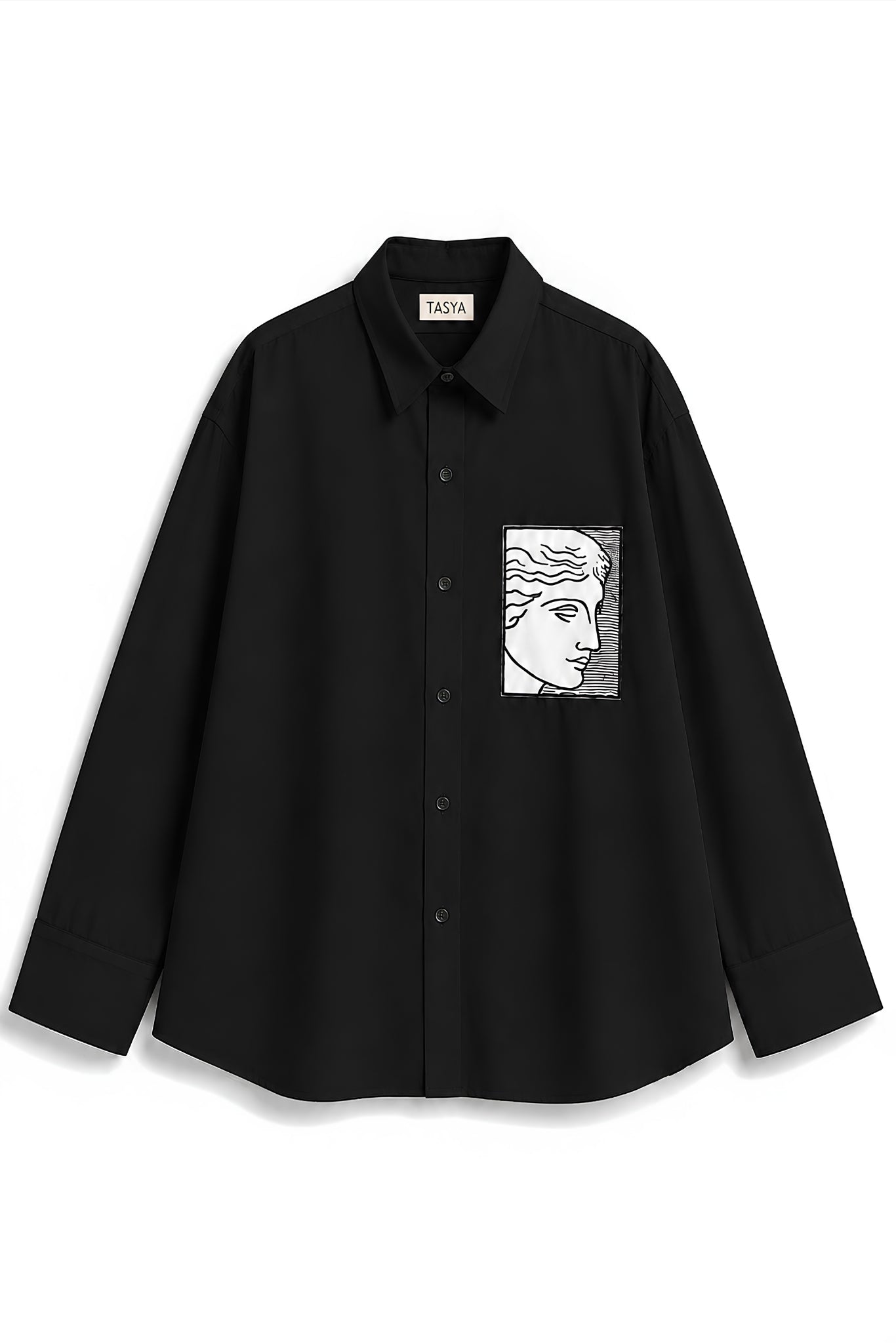 TIFFANY BLACK DYED SHIRT MEN