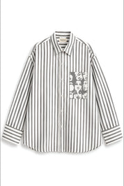 WINONA GREY STRIPE SHIRT WOMEN