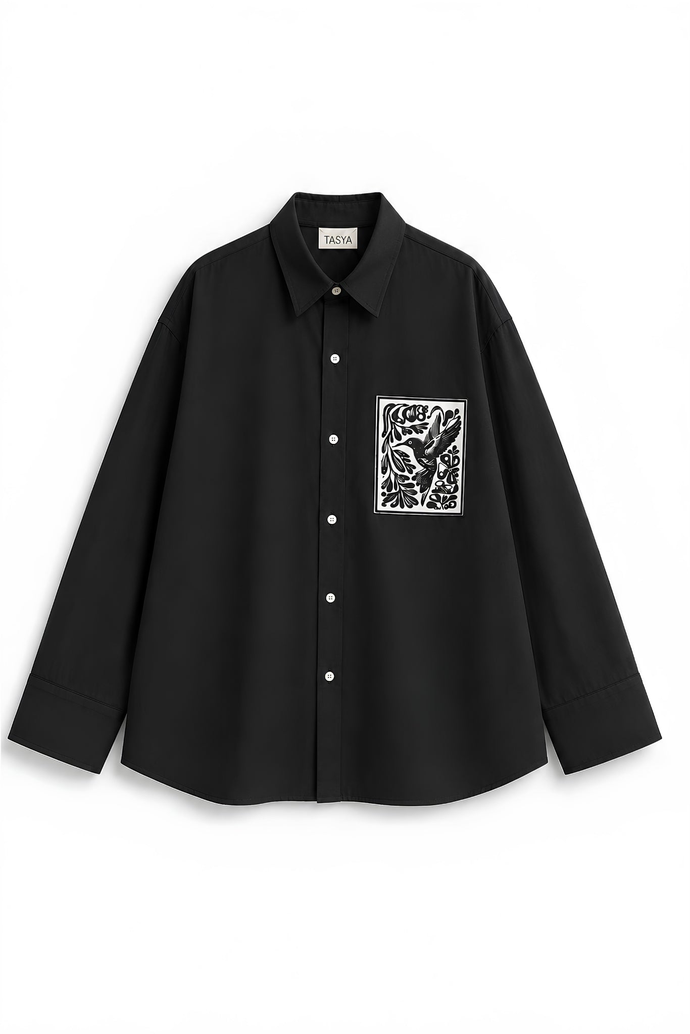 KIN BLACK DYED SHIRT WOMEN
