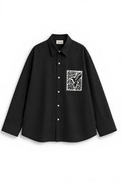 KIN BLACK DYED SHIRT WOMEN