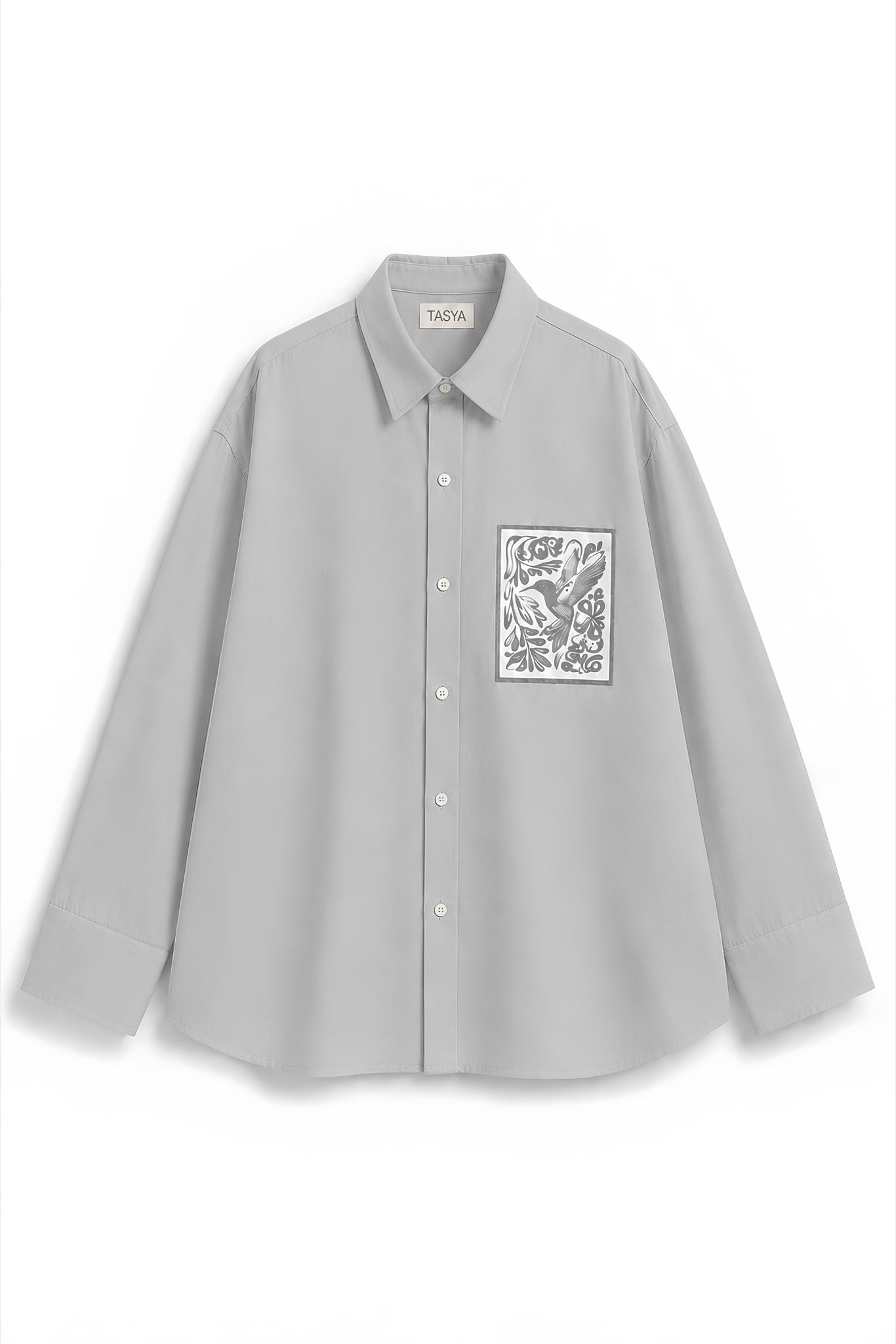 KIN GREY DYED SHIRT MEN