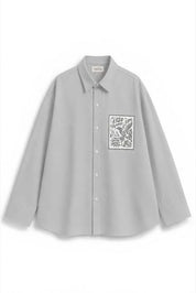 KIN GREY DYED SHIRT MEN