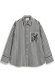KIN BLACK STRIPE SHIRT MEN