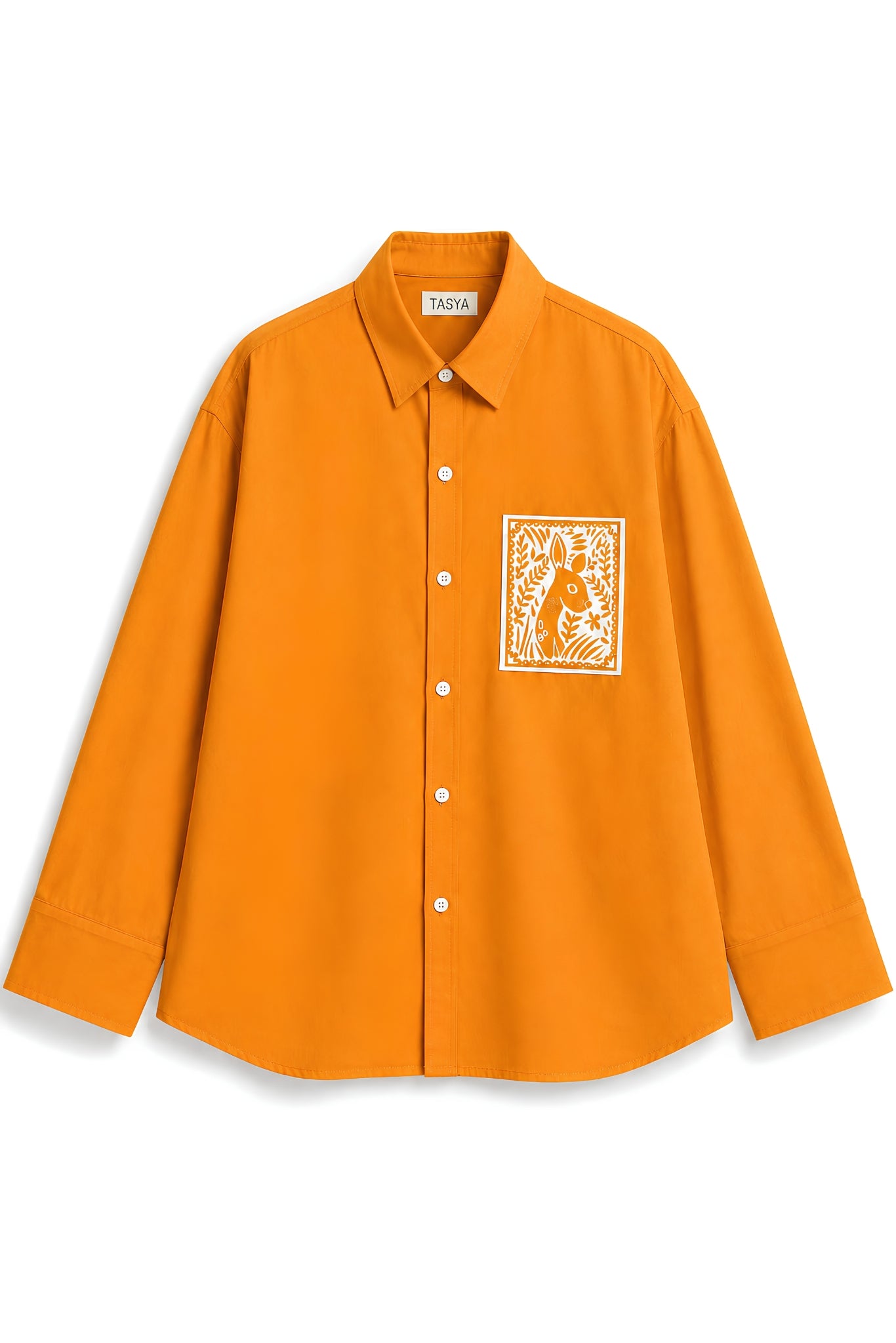 OLIVIA ORANGE DYED SHIRT MEN