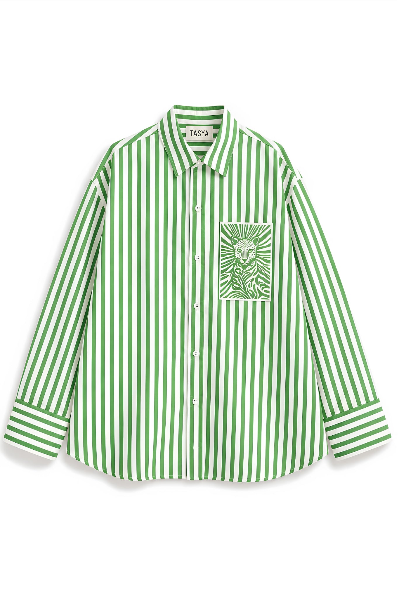 MARGO GREEN STRIPE SHIRT MEN