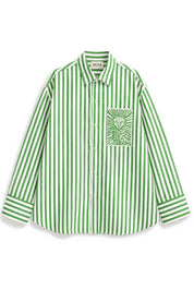 MARGO GREEN STRIPE SHIRT MEN