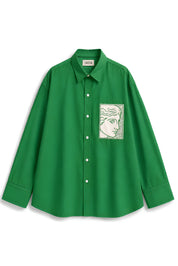TIFFANY GREEN DYED SHIRT WOMEN