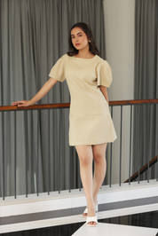 VENI MINI DRESS - BEIGE
