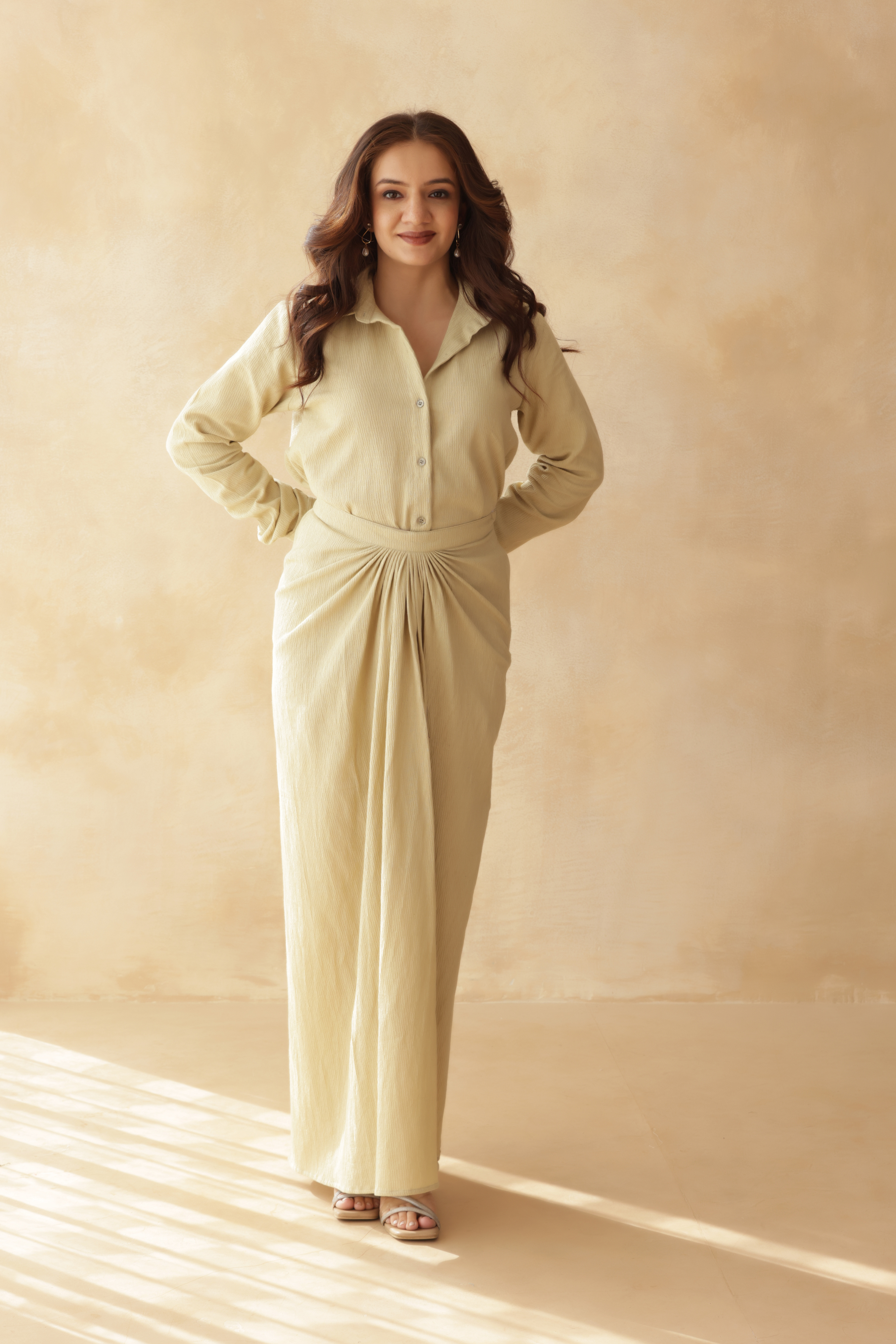 DAISY DRAPE SKIRT CO-ORD SET