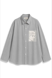 TIFFANY GREY DYED SHIRT MEN