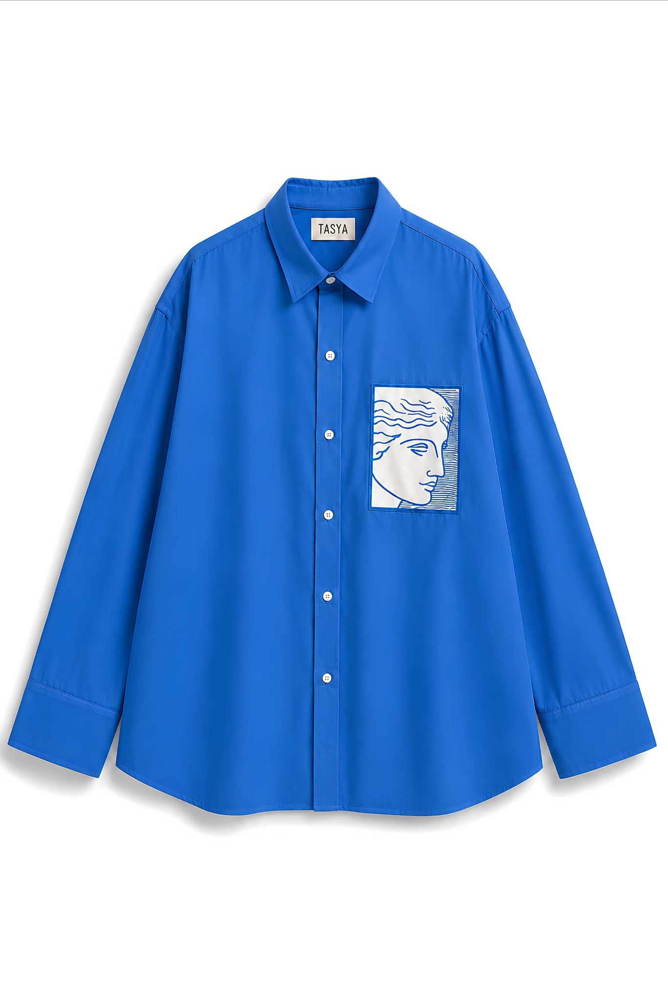 TIFFANY BLUE DYED SHIRT MEN