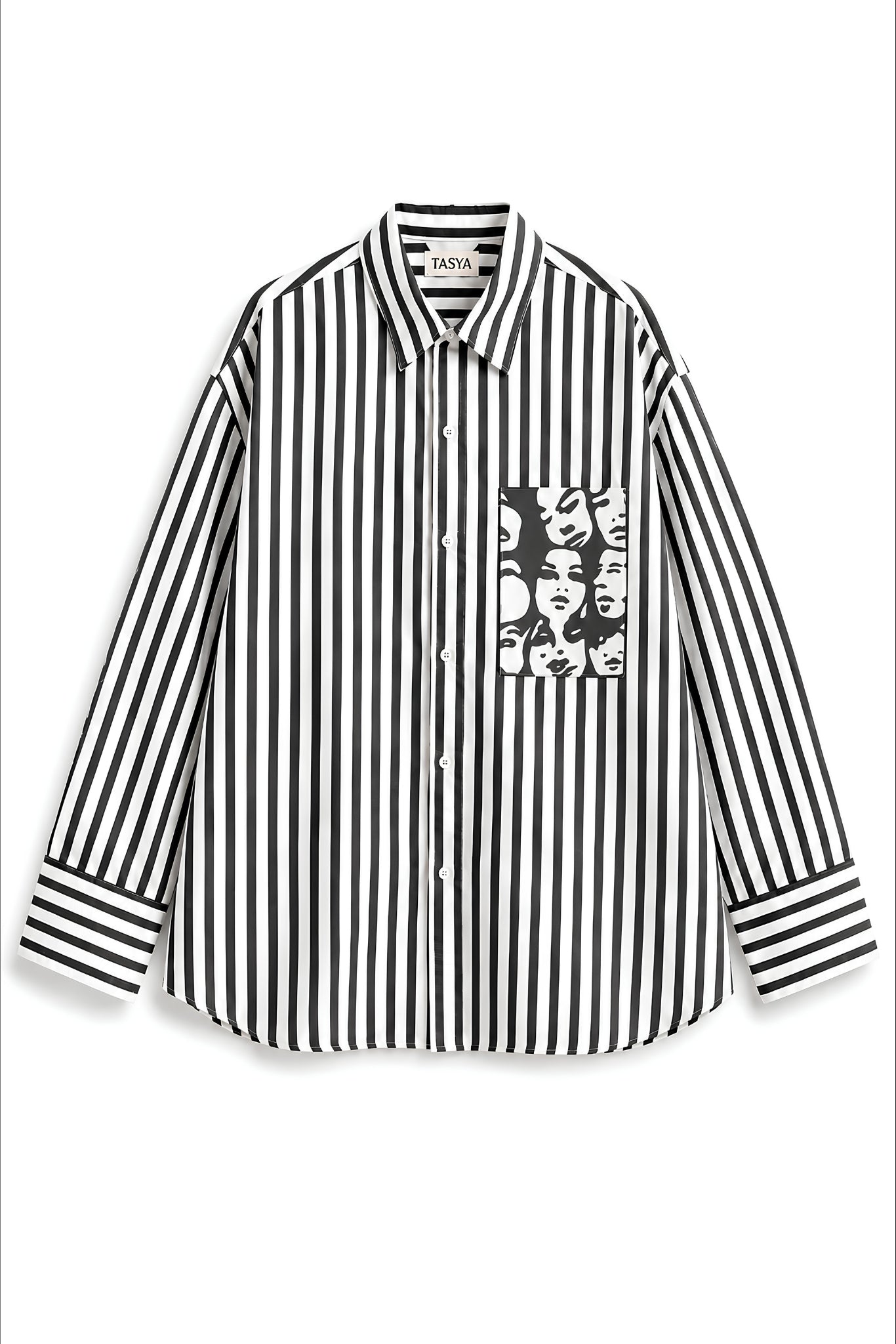 WINONA BLACK STRIPE SHIRT MEN