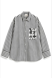 WINONA BLACK STRIPE SHIRT MEN