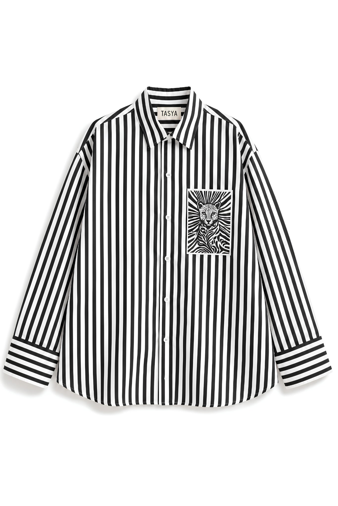 MARGO BLACK STRIPE SHIRT MEN