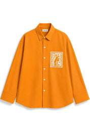 OLIVIA ORANGE DYED SHIRT WOMEN