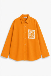KIN ORANGE DYED SHIRT MEN