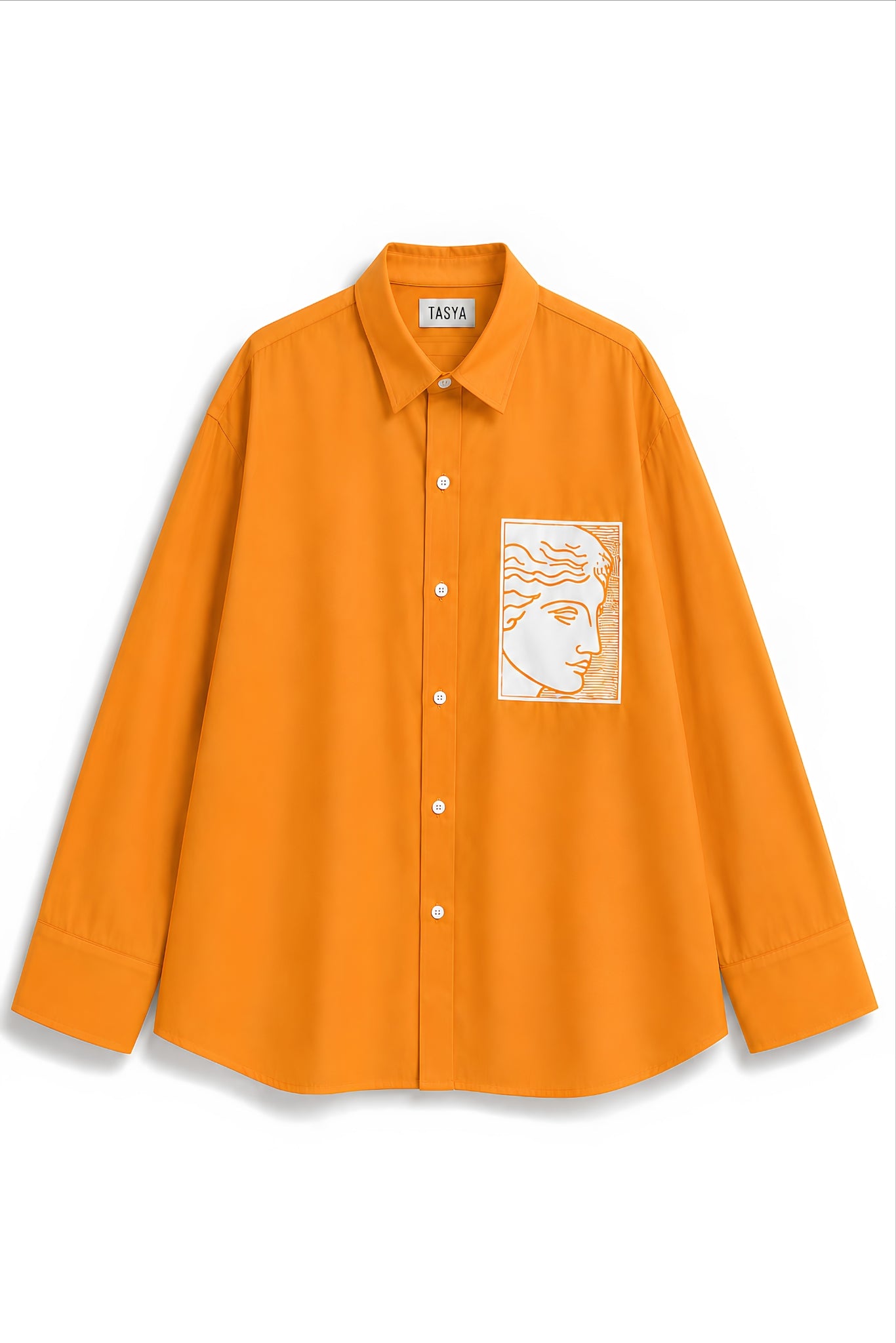 TIFFANY ORANGE DYED SHIRT MEN