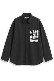 WINONA BLACK DYED SHIRT MEN