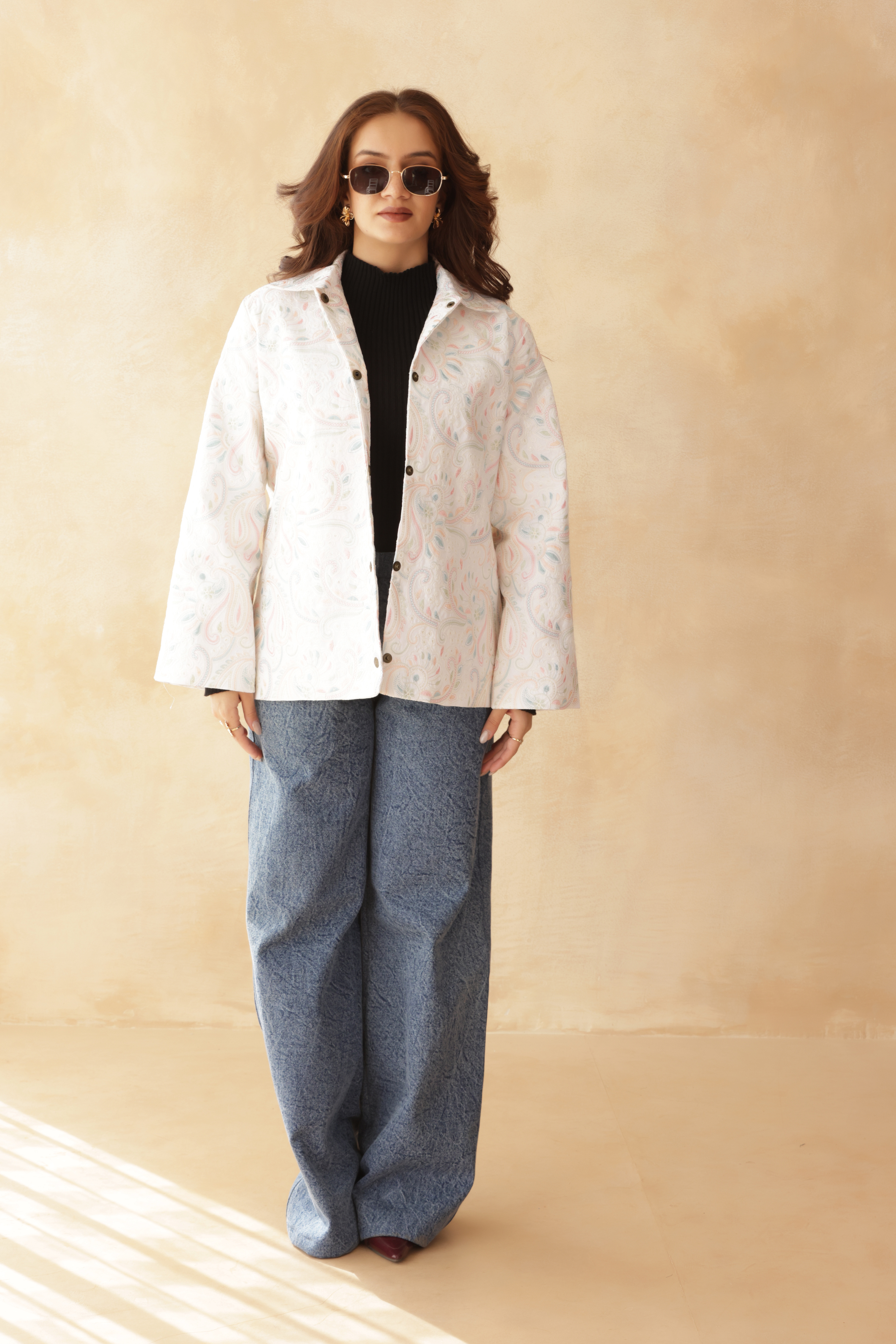 LUXE GEOMETRIC STATEMENT SHACKET