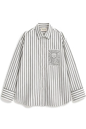 MARGO GREY STRIPE SHIRT MEN