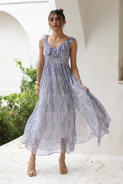 Block Bliss Midi Dress